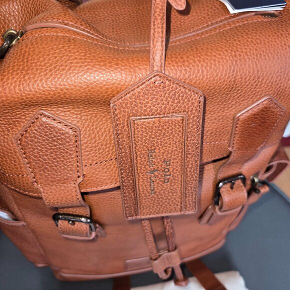 Polo Ralph Lauren Pebbled Leather Backpack (Unisex) - Picture 5 of 12